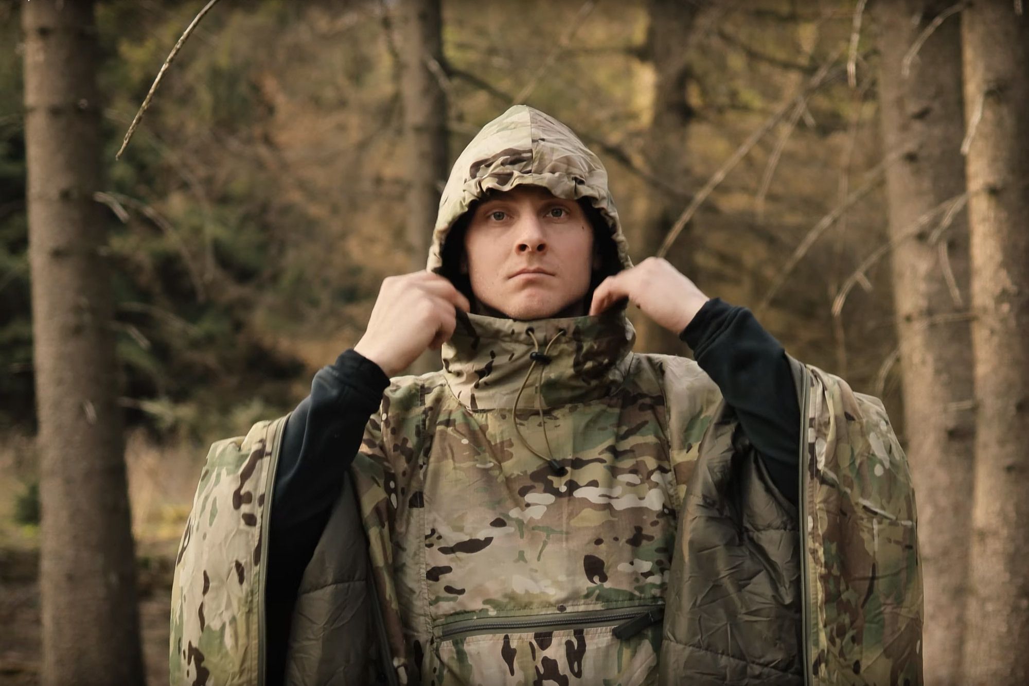 Tactical poncho hoodie cheap